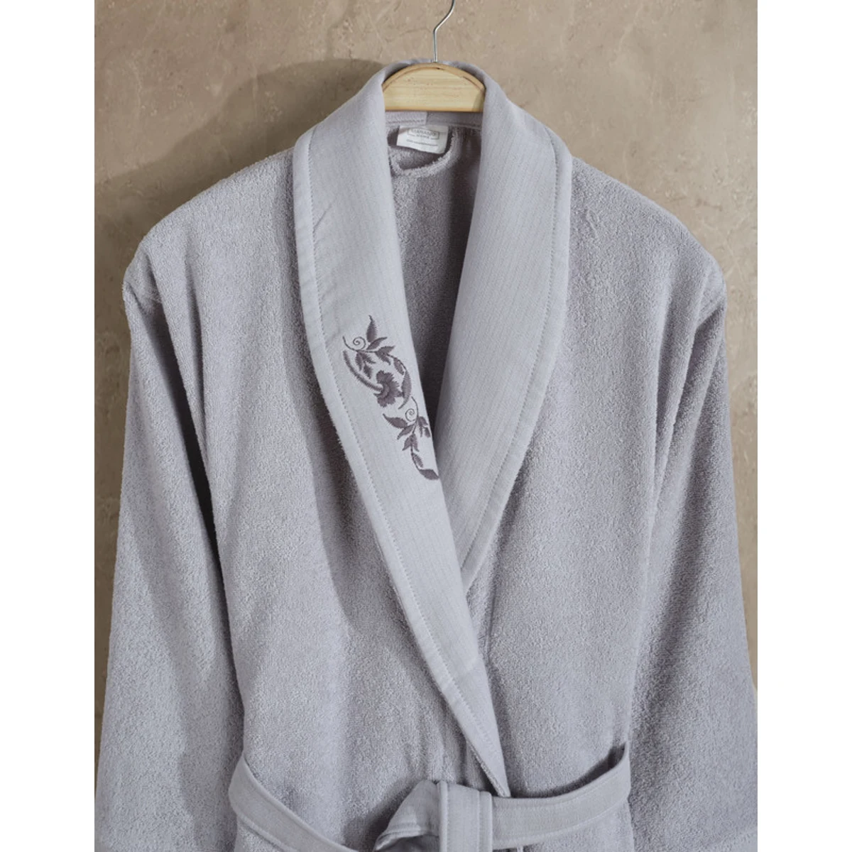 Manamo Elain Bathrobe Cotton Grey 2XL/3XL