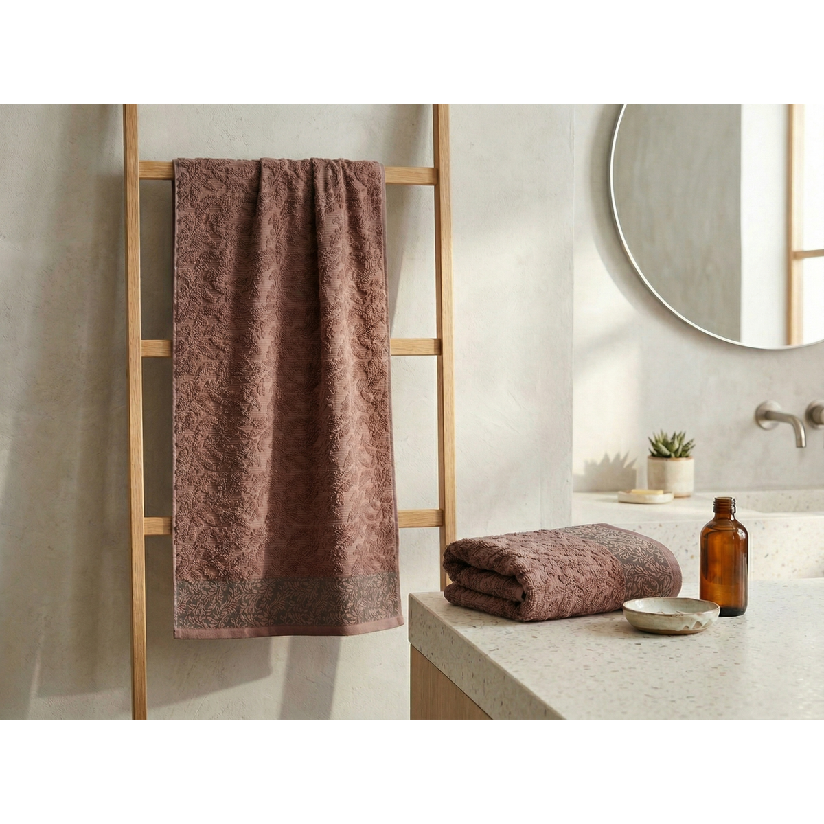Manamo Cameron Bath Towel Cotton Blush  70x140 cm