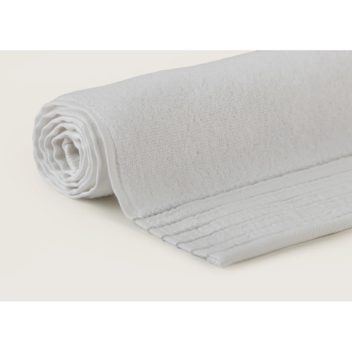Manamo Clave Jacquard Bath Towel Cotton White 70x140 cm