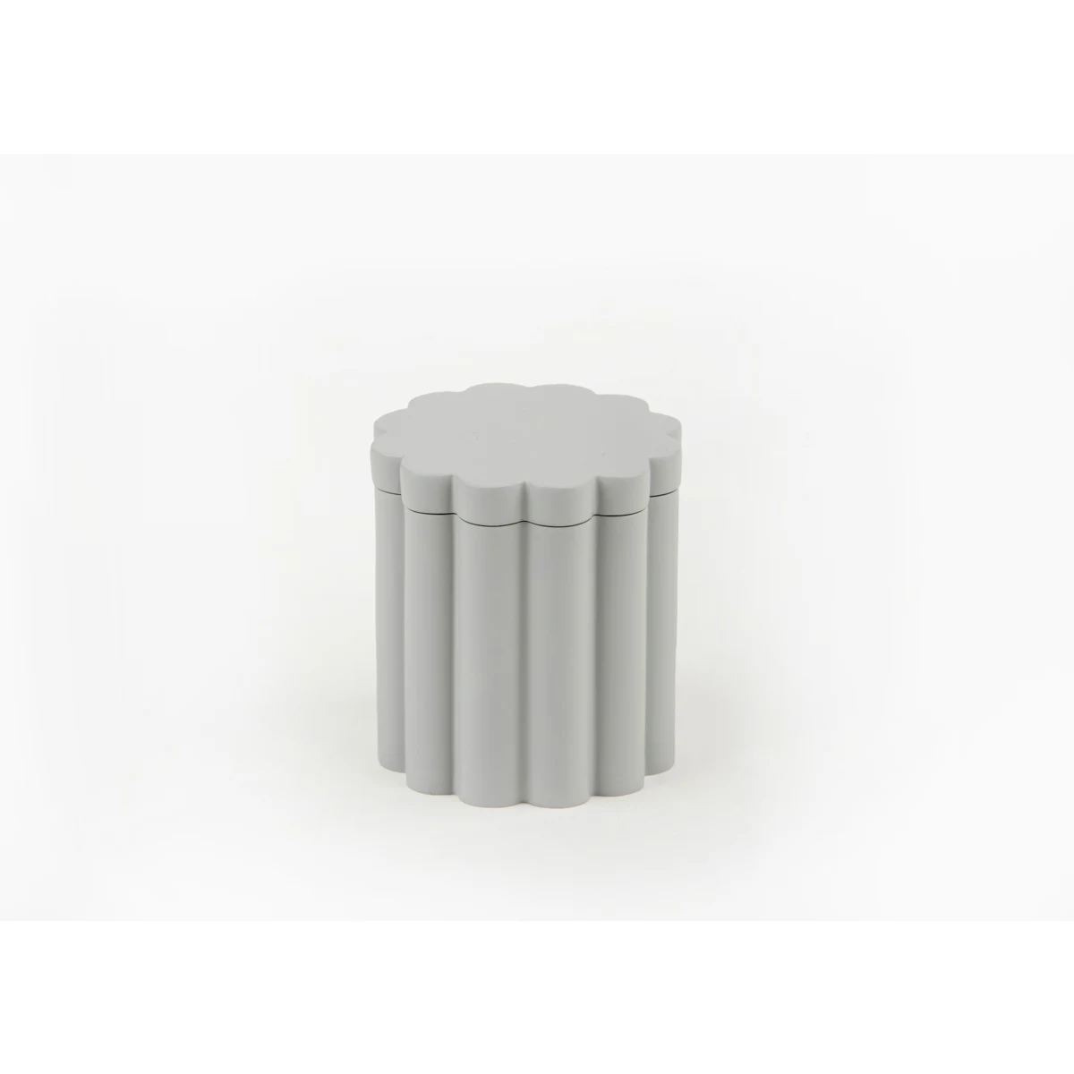 Manamo Tria Cotton Cover Polyresin Gray  8.8x8.8x9.6 cm