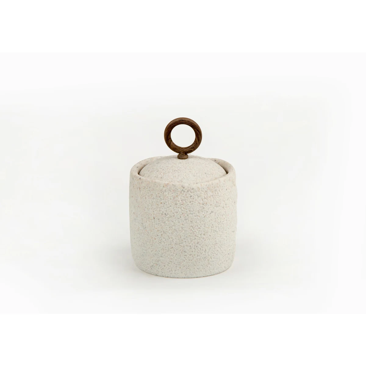 Manamo Elegance Cotton Cover Polyresin Ecru  9.3x9.3x12.9 cm