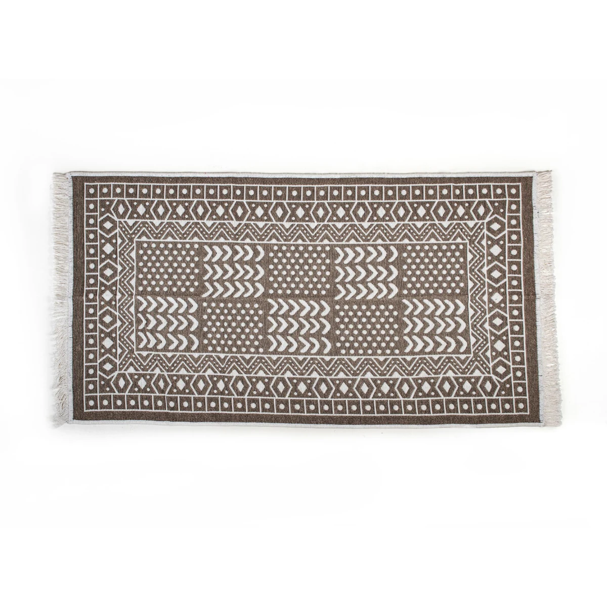 Manamo Elisa Carpet Cotton Acrylic Double Sided Mink 80x150 cm  