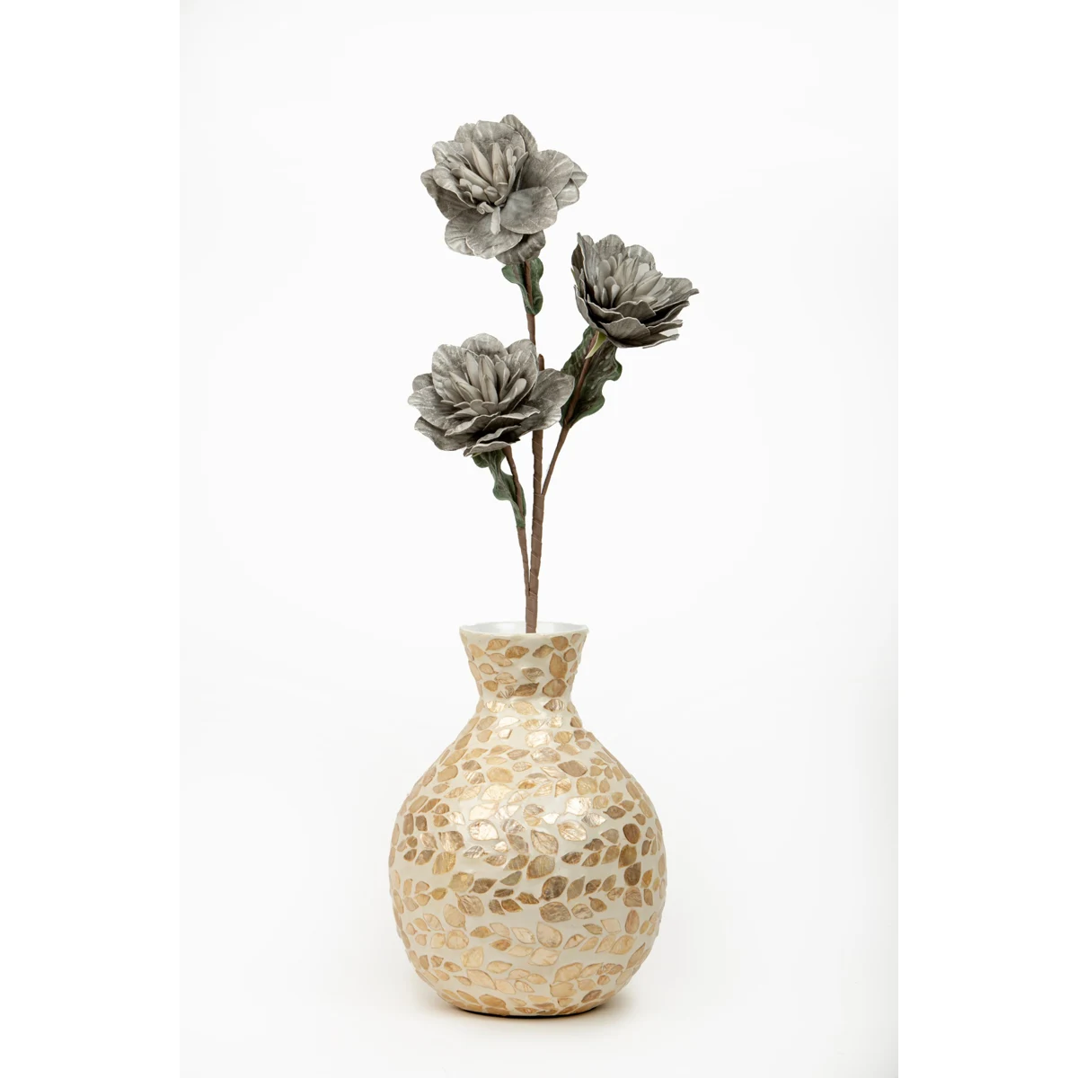 Manamo Azalea Artificial Flower  Grey  80 cm