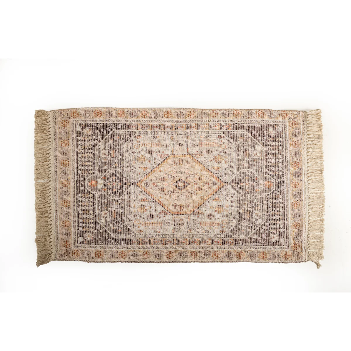Manamo Anatolia  Rug Printed Fringed Brown 120x180 cm