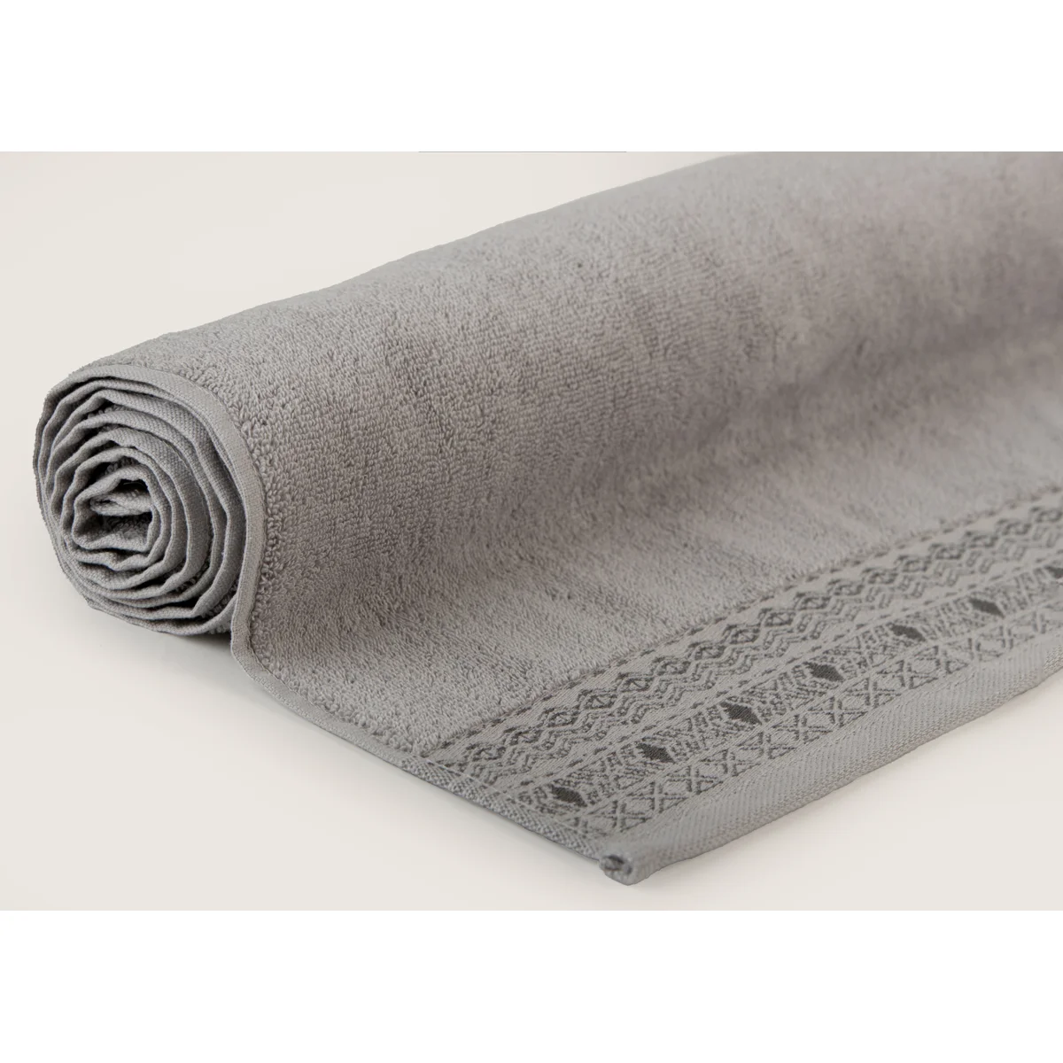 Manamo Blen Jacquard Bath Towel Cotton Grey 70x140 cm