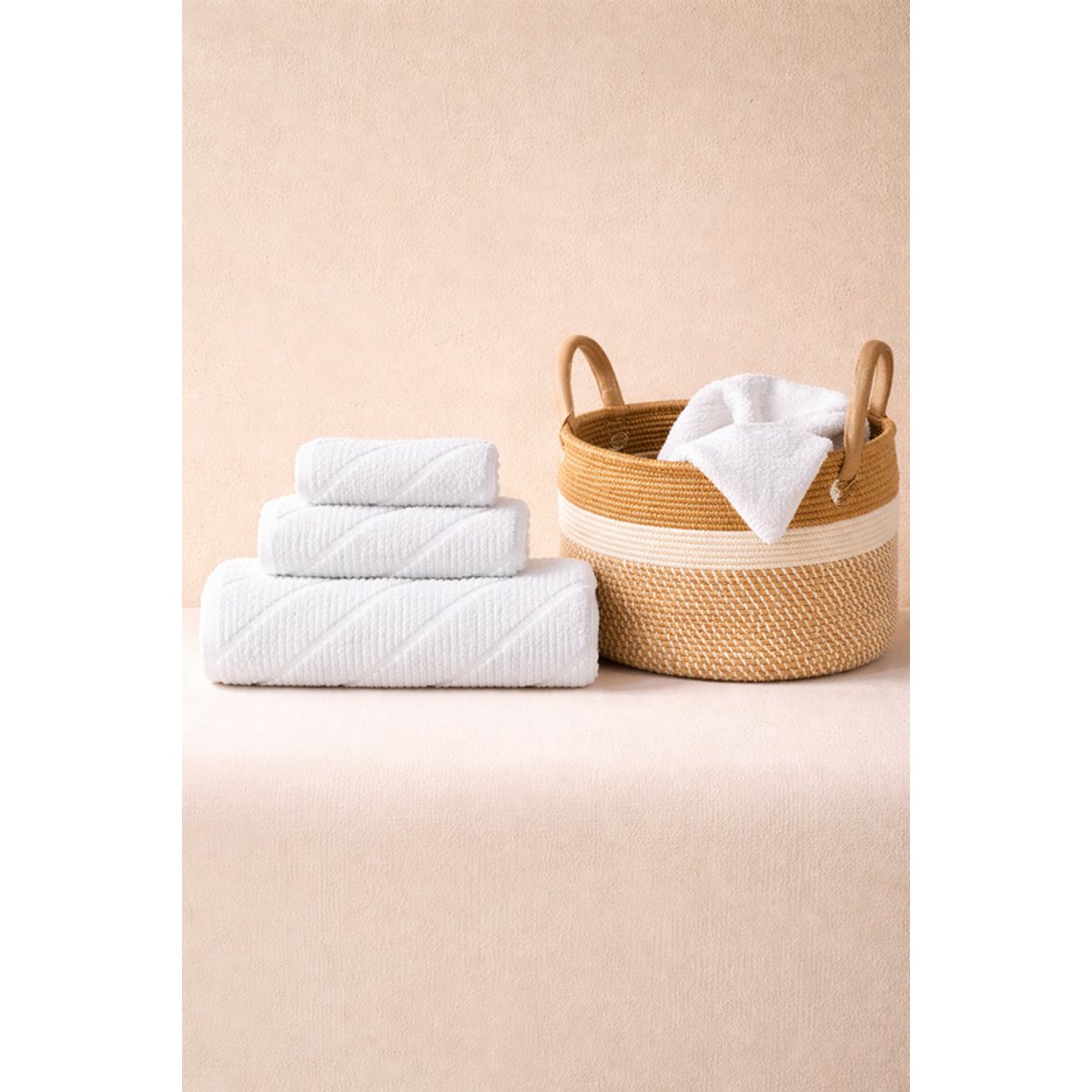 Manamo Dolce Hand Towel Cotton Ecru  30x50 cm