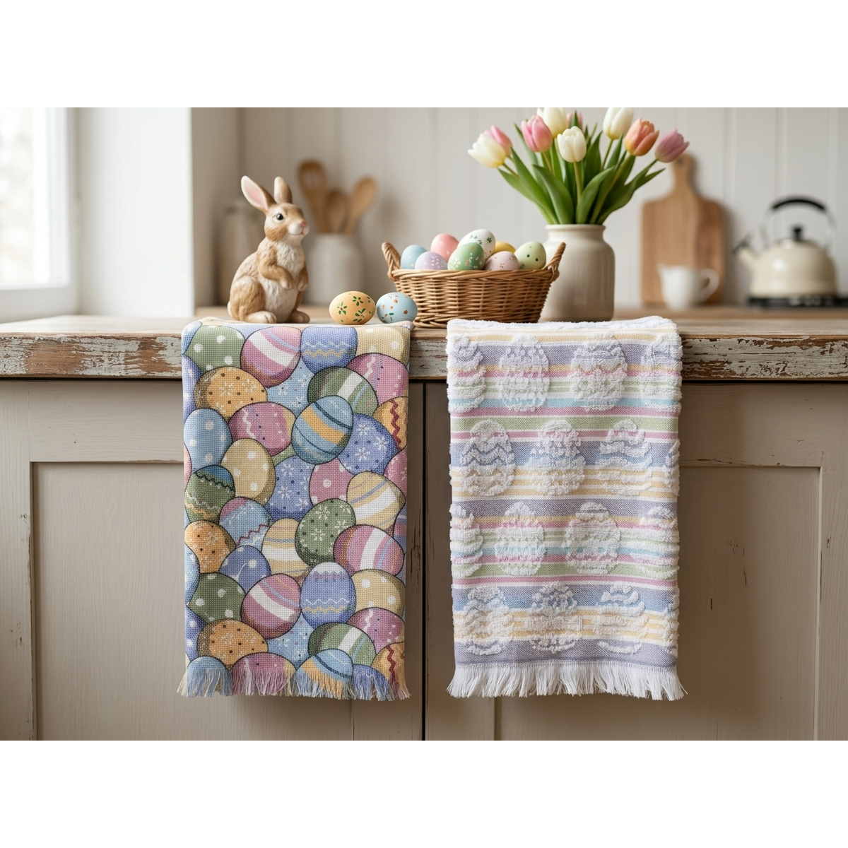 Manamo Baloon Egg Kitchen Towel  Cotton Multi Easter 50x70 cm (2pc)