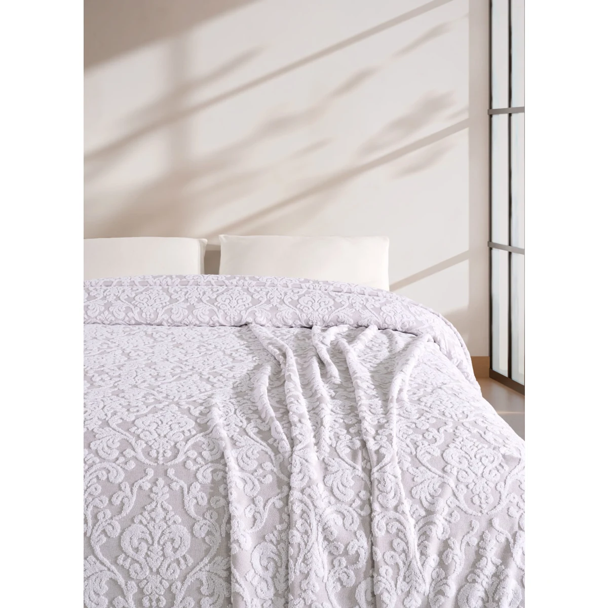 Manamo Lily Pique Cotton White/Beige Single Size 160x230 cm