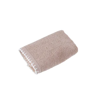 Manamo Frigya Embroidered Hand Towel Quartz/Ecru 30x50