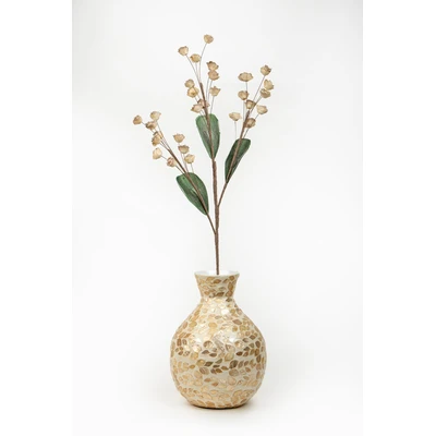 Manamo Tiny Rose Artificial Flower  Mink  97 cm