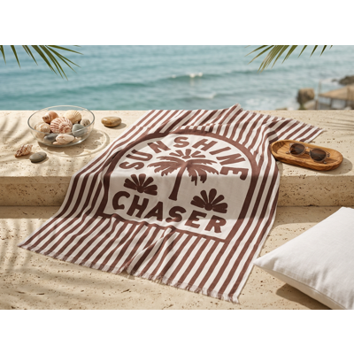 DIGITAL PRINTED BEACH TOWEL SUNSHINE MULTI 90X180