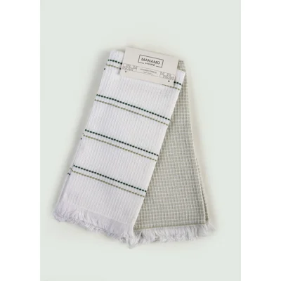 BAGGY - HARVEY JACQUARD KITCHEN TOWEL SET OF 2 CAMEO 50X70