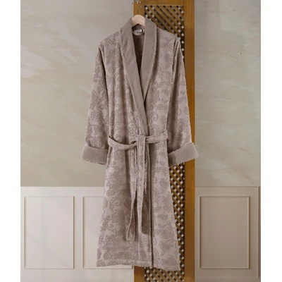 Manamo Stella  Jacquard  Bathrobe Beige S/M