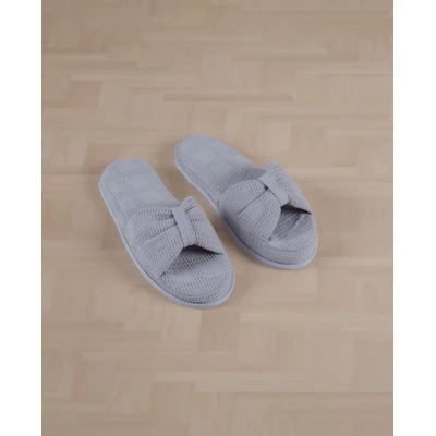 Manamo Roma Slipper Waffle Cotton Metal Grey  42-44