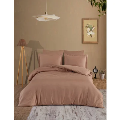 Manamo Prime Stripe Bed Linnen Set Saten Powder Family160x220 (2)+50x70 cm(2)+240x260 cm 